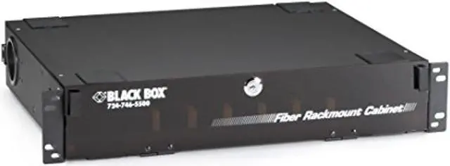 Alt view image 6 of 8 - Black Box Rackmount Fiber Enclosure - 2U, 6-Panel