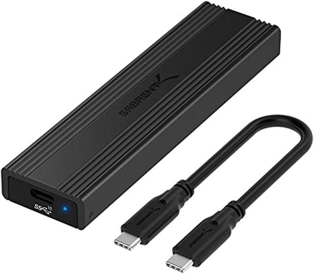 Alt view image 14 of 20 - SABRENT USB 3.2 Type-C Tool-Free Enclosure for M.2 PCIe NVMe and SATA SSDs (EC-SNVE)