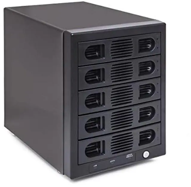 Alt view image 16 of 16 - Syba SY-ENC50118 5 Bay 2.5" and 3.5" SATA HDD External USB 3.0 / eSATA RAID Hard Drive Enclosure