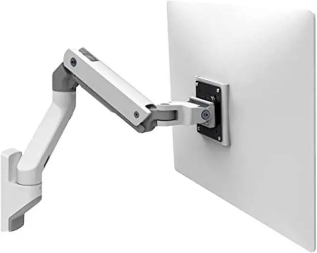 Alt view image 8 of 12 - EROGOTRON HX Wall Mount Monitor Arm, White, 45-478-216