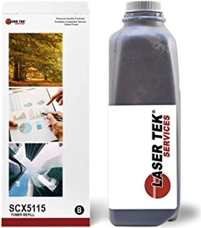 Alt view image 2 of 5 - Laser Tek Services® Black Toner Refill Kit for the Samsung SCX-5312D6 SCX-5112 SCX-5115 SCX-5312F SCX-5315F SF-830