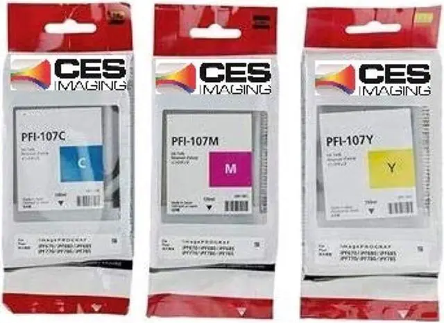 Main image of pfi-107c pfi-107m pfi-107y 3-pack by ces imaging