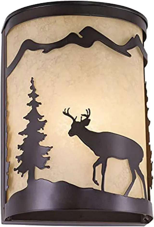 Alt view image 6 of 7 - Vaxcel Bryce 8" Wall Sconce Burnished Bronze - WS55408BBZ