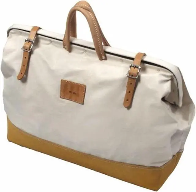 Alt view image 3 of 3 - KRAFT TOOL WL200 Tool Bag, Brown, White, Canvas, 1 Pockets