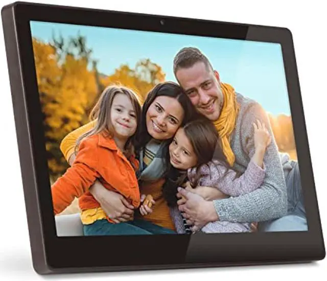 Alt view image 3 of 6 - Aluratek 11.6" WiFi Digital Photo Frame with Live Video Chat, Touchscreen, 16GB Built-in Memory (AFT11F), Black