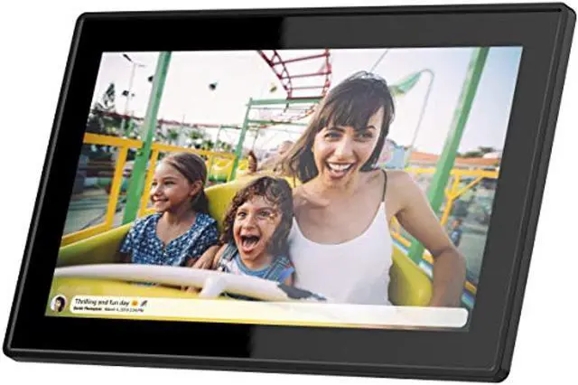 Main image of feelcare 15.6 inch 16gb wifi picture frame with fhd 1920x1080 ips display,touch screen,send photos or small videos from anywhere in the world, wall mountable, portrait and landscape(black)