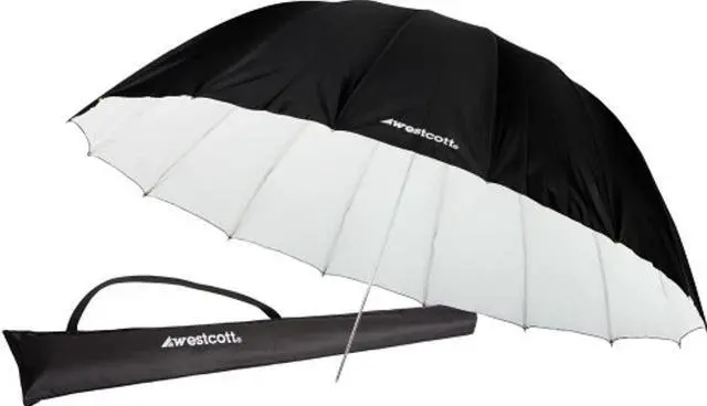 Alt view image 11 of 19 - Westcott White/Black Bounce Parabolic Standard Umbrella (7')