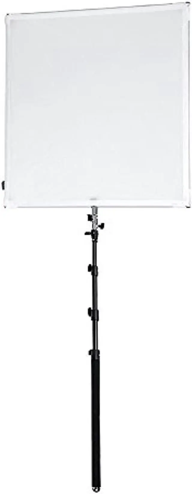 Main image of pro studio solutions 90cm x 90cm (35.5in x 35.5in) boom sun scrim - collapsible frame diffusion & silver/white reflector kit with boom handle and carry bag