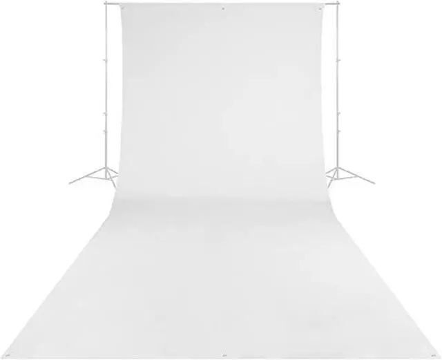 Alt view image 5 of 9 - Westcott 9 x 20 ft Wrinkle-Resistant Cotton Backdrop (Hi Key White)