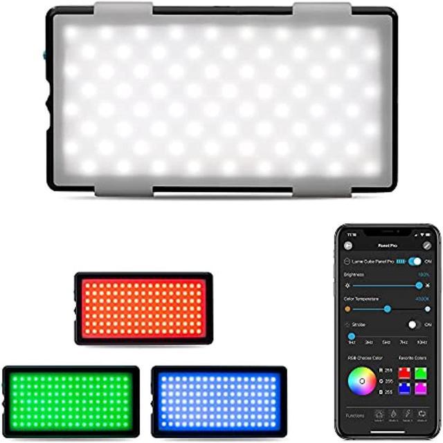 Lume Cube RGB Panel GO | Full Color RGB & Bicolor Light for Professional  DSLR Cameras | Adjustable Color, LCD Display, Long Battery Life | Camera