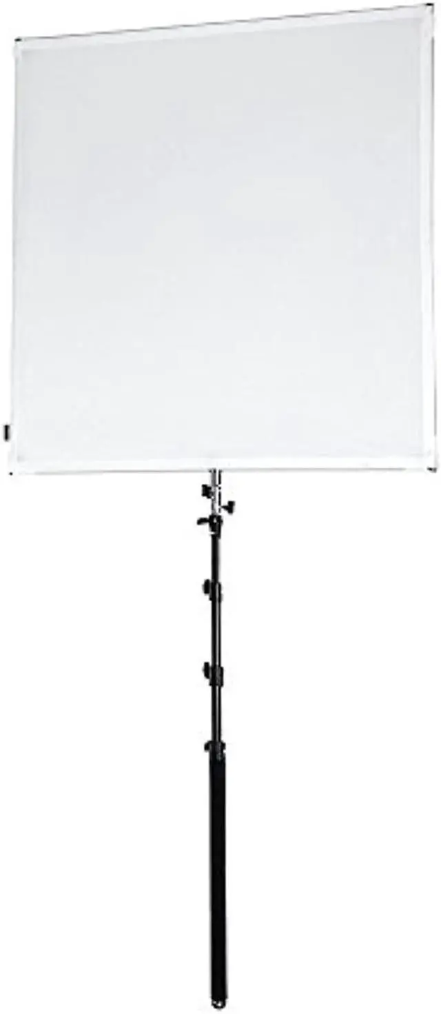 Main image of pro studio solutions 110cm x 110cm (43.25in x 43.25in) sun scrim - collapsible frame diffusion & silver/white reflector kit with boom handle and carry bag