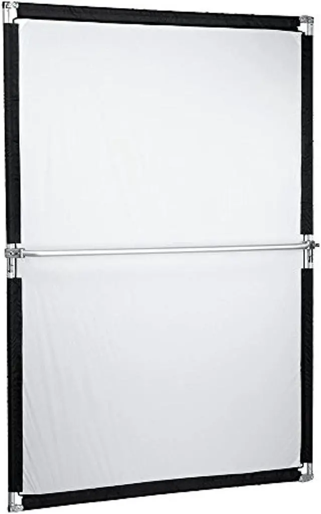 Main image of pro studio solutions 140cm x 200cm (55.25in x 78.75in) sun scrim - collapsible frame diffusion & silver/white reflector kit with handle and carry bag