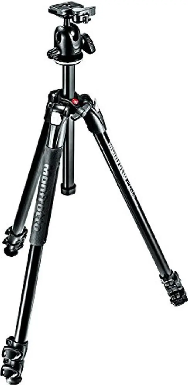 Alt view image 13 of 15 - Manfrotto 290 Xtra 3-Section Aluminum Tripod with 496 Ball Head