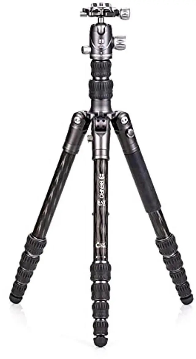 Alt view image 13 of 20 - Benro FBAT15CVX20 Bat #1 Series Carbon Fiber Travel Tripod with VX20 Ball Head (65.2")