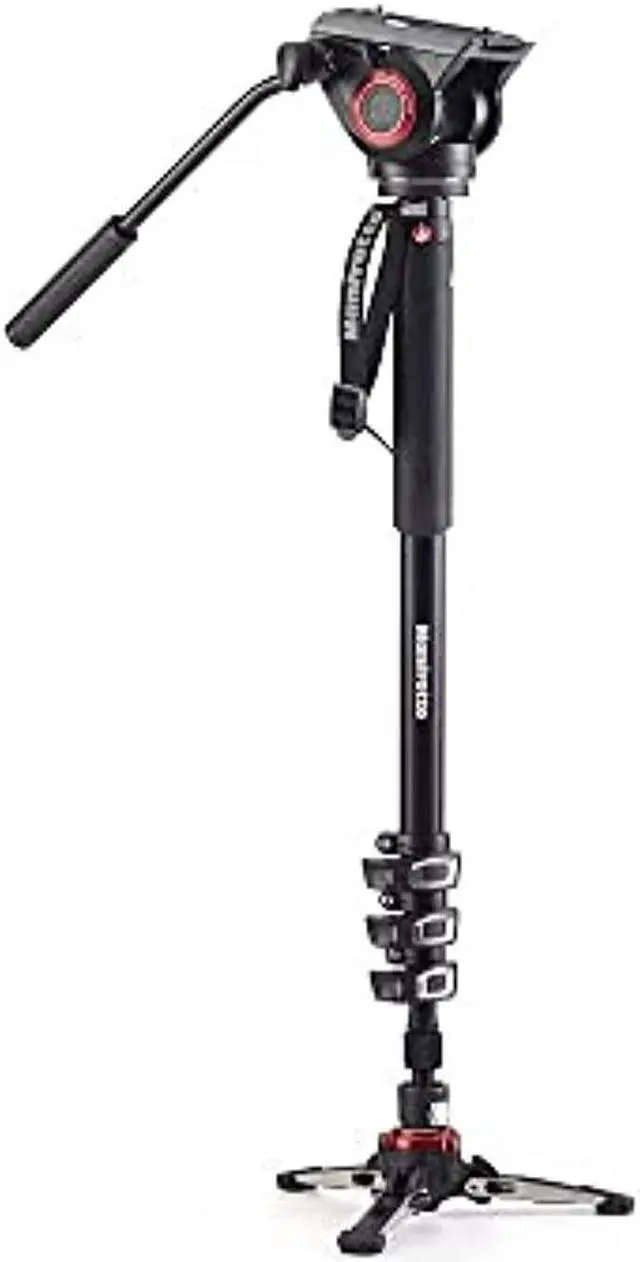 Alt view image 19 of 20 - Manfrotto Xpro Aluminum Video Monopod 4 Section