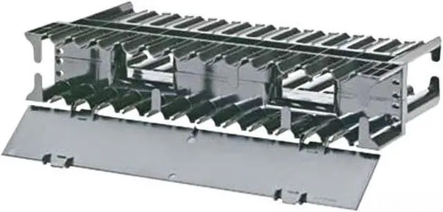 Alt view image 3 of 7 - Panduit - NCMH2 - PANDUIT NetManager Horizontal Cable Manager - 2U Rack Height - 19 Panel Width
