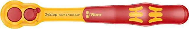 Alt view image 2 of 3 - wera 05004966001 8007 b vde zyklop ratchet, insulated, 3/8", 222 mm