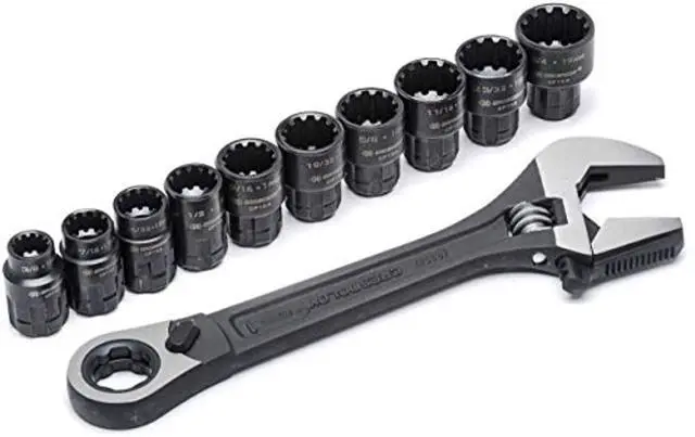 Alt view image 12 of 13 - Crescent CPTAW8 Pass-Thru Adjustable Wrench Set