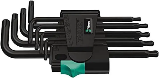 Alt view image 2 of 2 - wera 05024242001 967 pkl/9 torx l-key set, blacklaser, 9 pieces