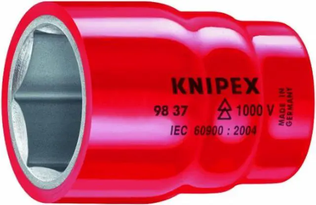 Alt view image 4 of 4 - Knipex 98-37-10 Insulated 10 mm 6 Point 3/8" Socket