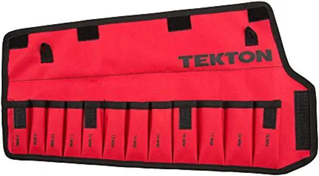 Alt view image 2 of 8 - TEKTON ORG27212 Stubby Comb. Wrench Pouch,8-19mm,12 Tool, Woven Polyester