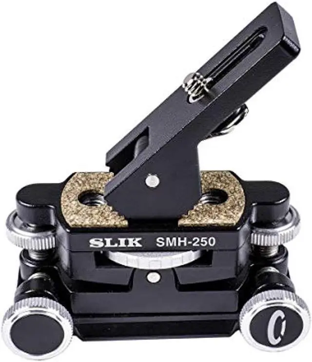 Main image of slik smh-250 micro movement adjust tripod head, black (618-804)