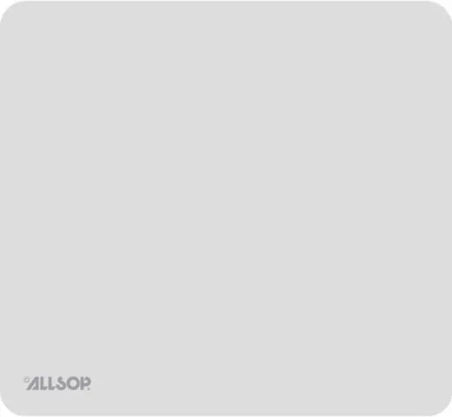 Alt view image 6 of 11 - Allsop Accutrack Slimline Mouse Pad Silver 8 3/4" x 8" 30202