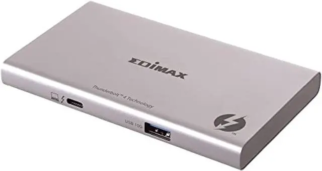 Main image of edimax 5-in-1 thunderbolt 4 mini slim dock, 40gbps, 3x 15w tb4 ports, single 8k@60hz or triple 4k display, td-405bp