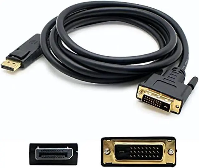 Alt view image 4 of 6 - AddOn 3ft DisplayPort Male to DVI-D Male Black Adapter Cable (Requires DP++)