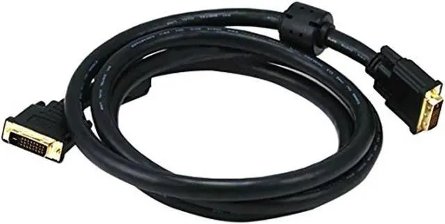 Alt view image 5 of 5 - Monoprice DVI-D Video Cable - 6 Feet - Black | 24AWG CL2 Dual Link 9.9 Gbps
