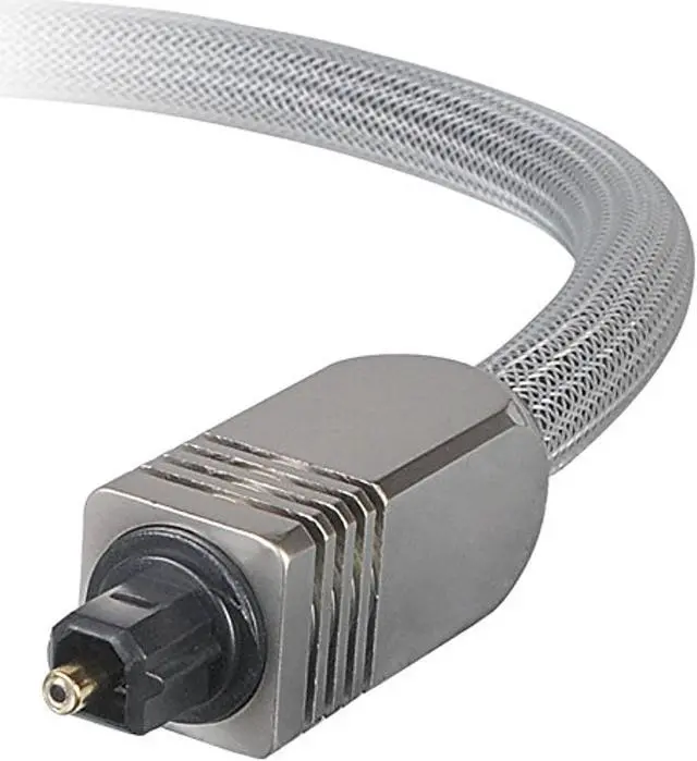 Alt view image 4 of 8 - Monoprice Premium S/PDIF (Toslink) Digital Optical Audio Cable - Silver - 25 Feet | Heavy Duty Mesh Jacket, Metal Connector Heads, For Play Station, Xbox one, Home theater & More