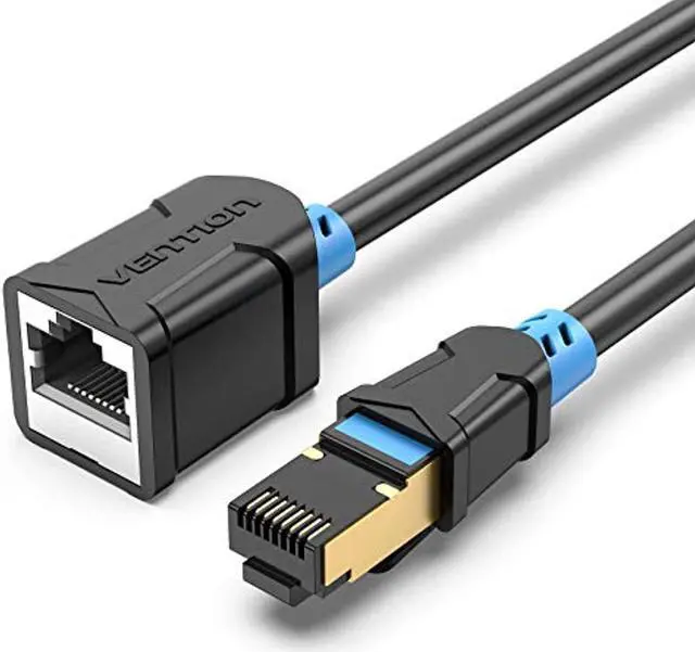 Main image of ethernet extension cable,vention 6.6ft/2m cat6 rj45 extender male to female network cable shielded computer lan connector sstp patch cable
