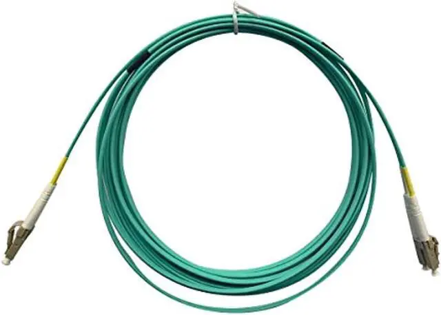 Alt view image 2 of 8 - Monoprice OM4 Fiber Optic Cable - 2 Meters - Aqua, LC/LC, UL, 50/125, Multi Mode, 10GB, OFNR, Corning, For High-Throughput Enterprise Networks