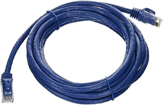Alt view image 6 of 13 - Monoprice Cat6 Ethernet Patch Cable - 10 Feet - Blue | Network Internet Cord - RJ45, Stranded, 550Mhz, UTP, Pure Bare Copper Wire, 24AWG - Flexboot Series