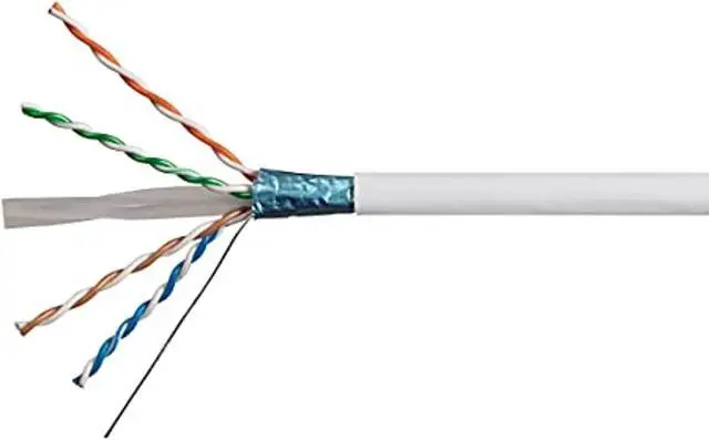 Alt view image 5 of 7 - Monoprice Cat6A Ethernet Bulk Cable - 500 Feet - White, Solid, 550Mhz, F/UTP, CMR, Riser Rated, Pure Bare Copper Wire, 10G, 23AWG, No Logo (UL) (TAA)