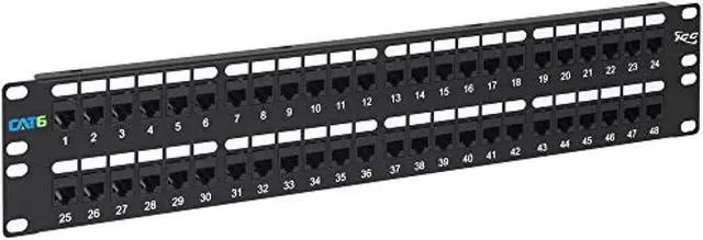 Alt view image 5 of 6 - ICC ICMPP48CP6 PATCH PANEL,CAT 6, FEED-THRU 48-P,2RMS
