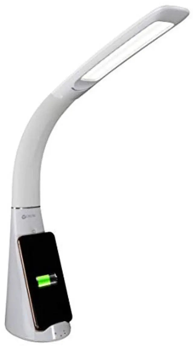 Alt view image 4 of 11 - OttLite Wellness Series® Sanitizing Purify LED Desk Lamp with Wireless Charging