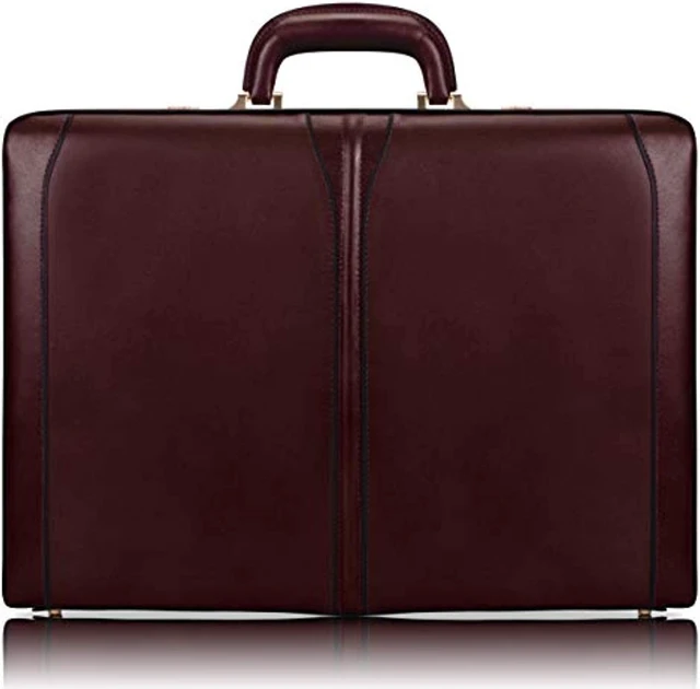 Main image of mcklein unisex attache, burgundy, medium