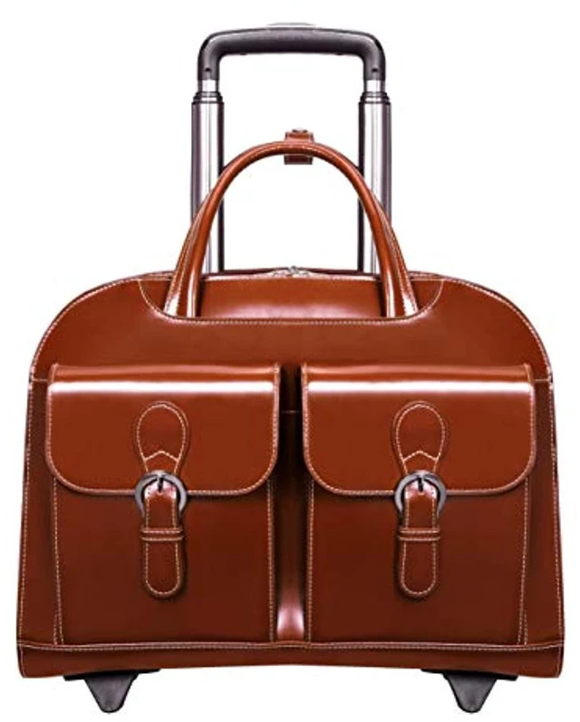 Alt view image 13 of 15 - MCKLEIN COMPANY LLC 96184A DAVIS BROWN LEATHER WHEELED
