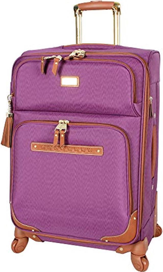 Steve Madden Designer Luggage - Checked Large 28 Inch Softside Suitcase -  Expandable for Extra Packing Capacity - Lightweight Bag with Rolling  Spinner