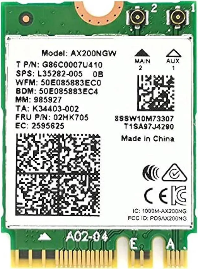 Alt view image 5 of 8 - WIFI 6 Laptop Upgrade Card Dual Band AX200NGW 2.4Gbps 802.11ax Wireless AX200 WiFi Card Support Bluetooth 5.0 No vPro
