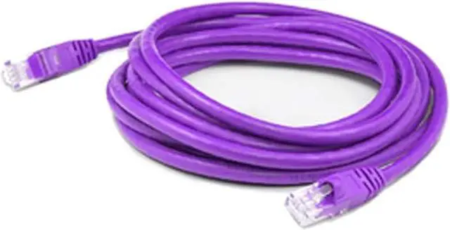 Main image of 7ft rj-45 (male) to rj-45 (male) straight purple cat6 utp pvc copper patch cable