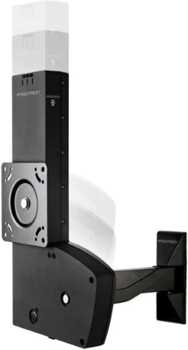 Alt view image 19 of 20 - Ergotron - 61-113-085 - Ergotron Wall Mount for Flat Panel Display - Black - 27 to 42 Screen Support