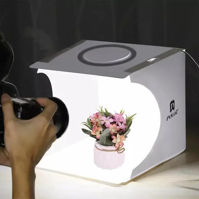 Alt view image 4 of 7 - Mini Foldable Photo Studio Box Photography LED Lightbox Studio Shooting Tent kit