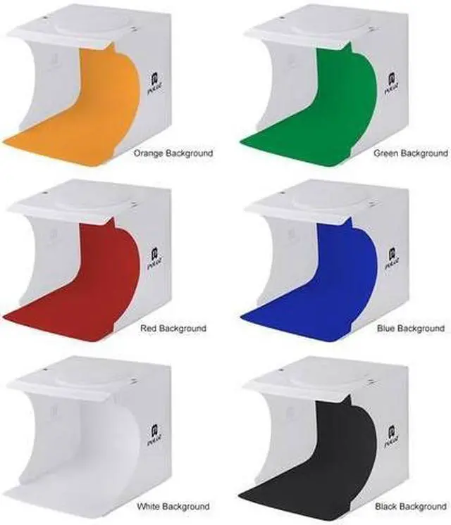 Alt view image 2 of 7 - Portable Photo Studio Backdrop Light Box Photography USB LED Mini Lightroom