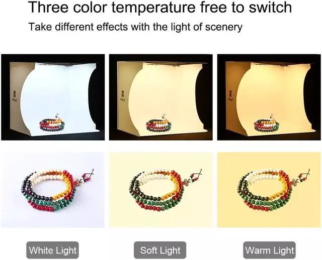 Alt view image 6 of 7 - Mini Foldable Photo Studio Box Photography LED Lightbox Studio Shooting Tent kit