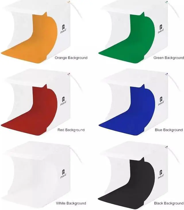 Alt view image 2 of 7 - Mini Foldable Photo Studio Box Photography LED Lightbox Studio Shooting Tent kit