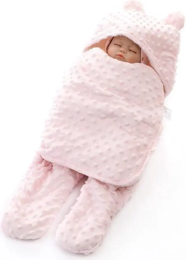 Alt view image 4 of 5 - Baby Swaddle Newborn Cotton Wrap Infant Sleeping Bag Baby Cotton Swaddle Blanket Swaddle Baby Security Wrap