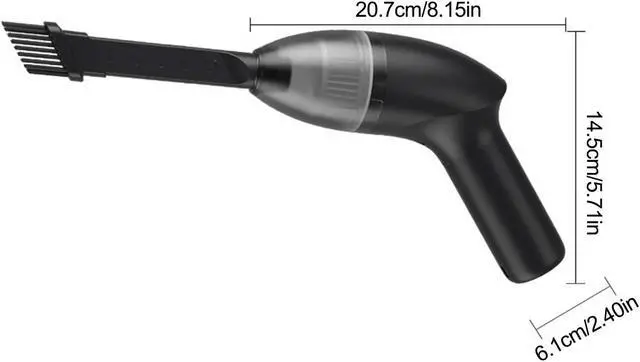 Alt view image 7 of 7 - 4.3kPa Cordless Keyboard Cleaner Rechargeable Mini Vacuum Cleaner with LED Light Handheld Desk Vacuum Cleaner for Cleaning Dust, Hairs, Crumbs for Sofa, Piano, Computer, Car, Pet House and Home Use