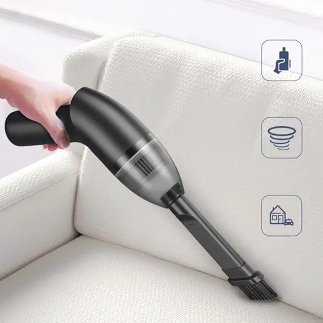 Alt view image 2 of 7 - 4.3kPa Cordless Keyboard Cleaner Rechargeable Mini Vacuum Cleaner with LED Light Handheld Desk Vacuum Cleaner for Cleaning Dust, Hairs, Crumbs for Sofa, Piano, Computer, Car, Pet House and Home Use